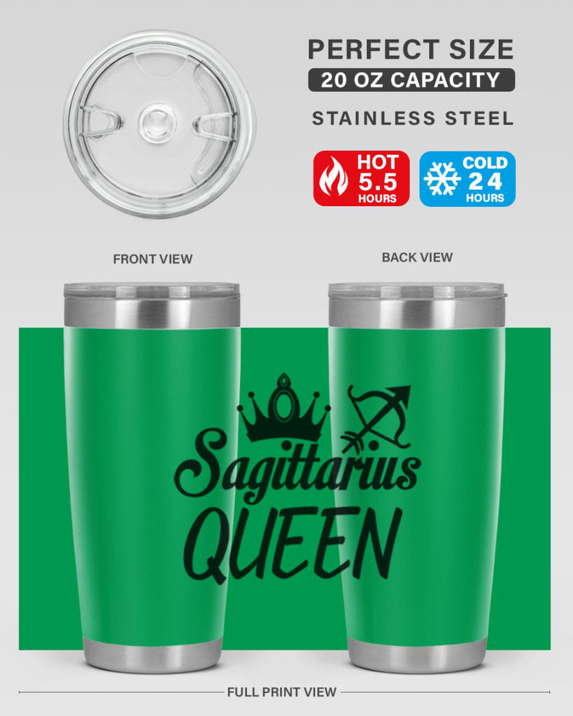 sagittarius queen 412#- zodiac- Tumbler