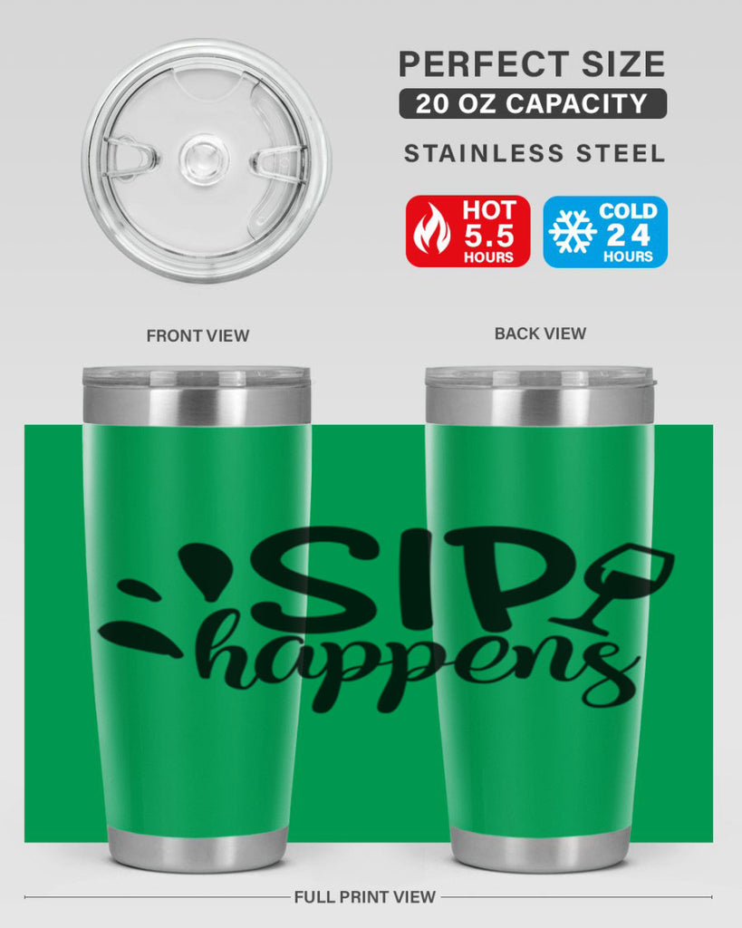 sip happens 162#- wine- Tumbler