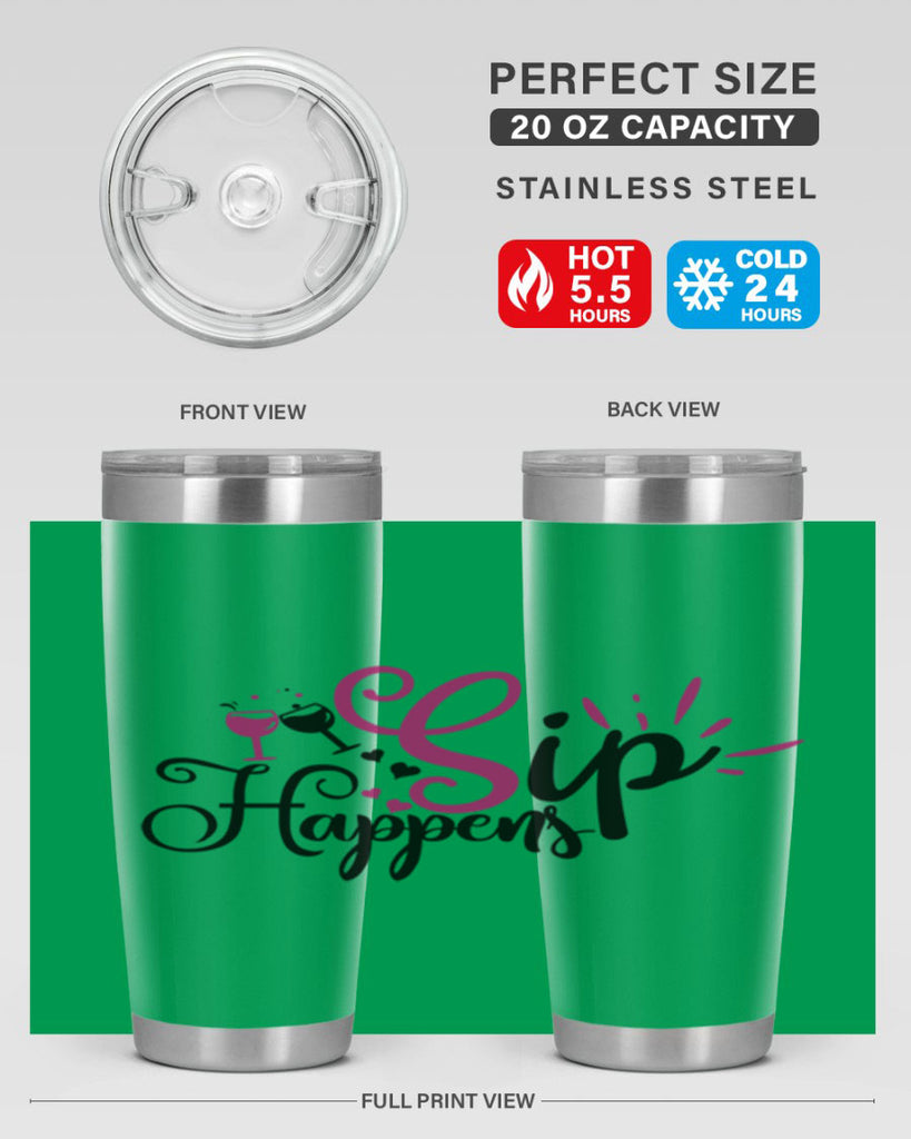 sip happens 163#- wine- Tumbler