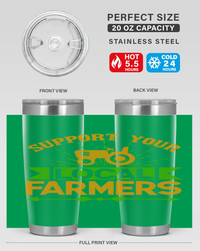 support your local farmers 35#- farming and gardening- Tumbler