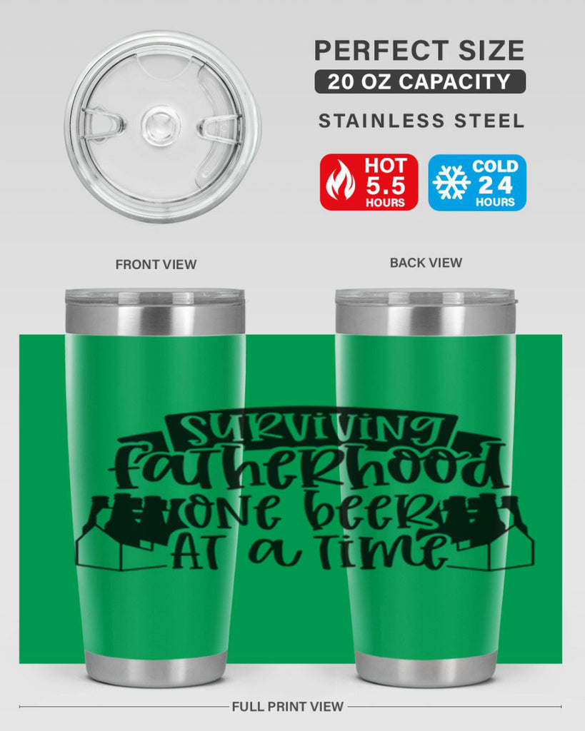 surviving fatherhood one beer at a time 19#- fathers day- Tumbler