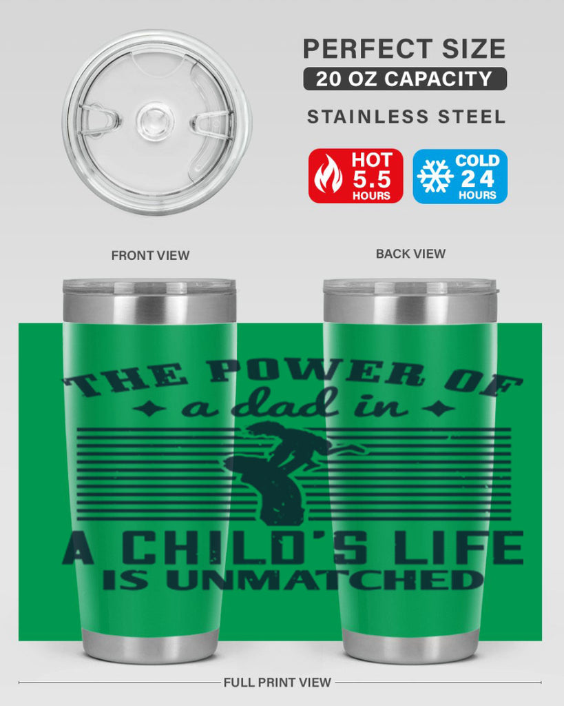 the power of a dad 150#- fathers day- Tumbler