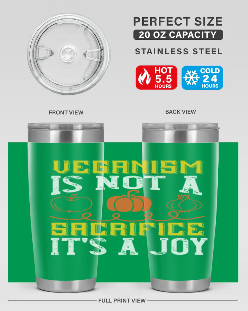 veganism is not a sacrificeits a joy 17#- vegan- Tumbler