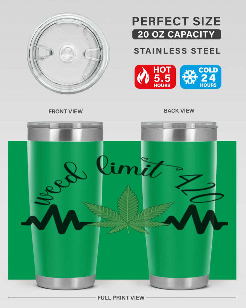 weed limit 420 cannabis heartbeat 292#- marijuana- Tumbler