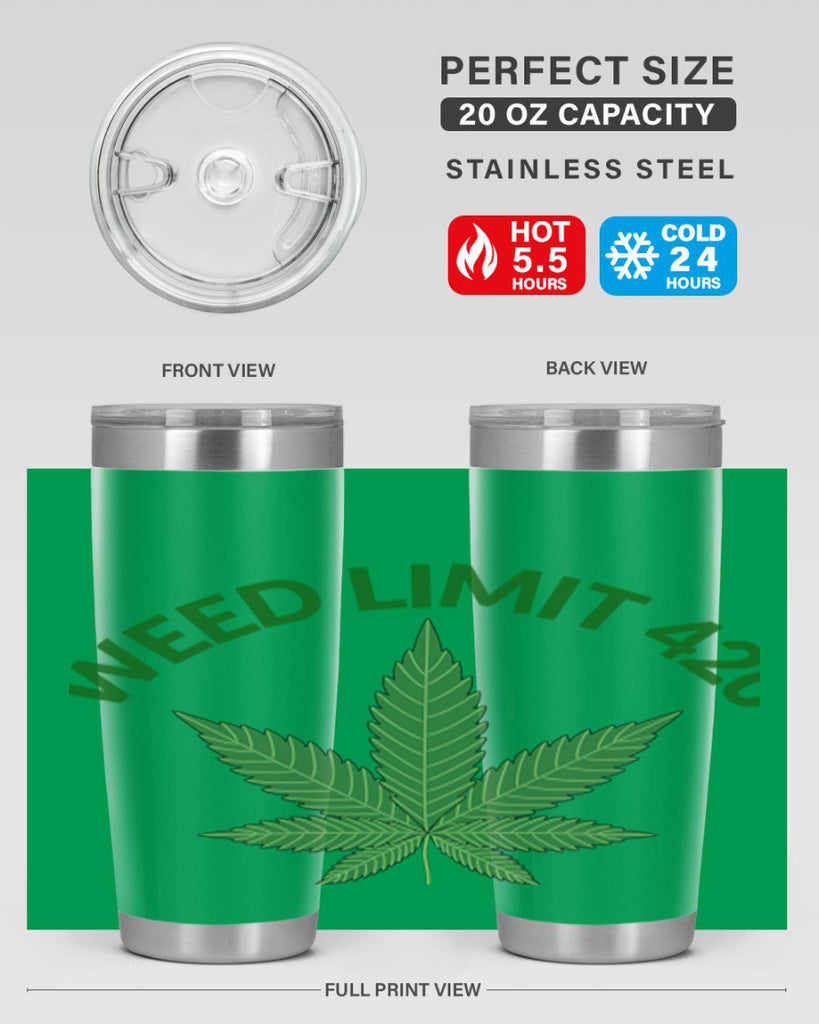 weed limit 420 sd 293#- marijuana- Tumbler