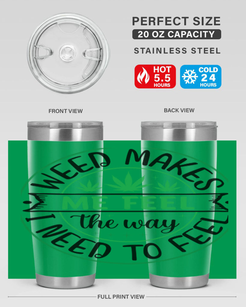 weed makes me feel the way i need to feel 299#- marijuana- Tumbler