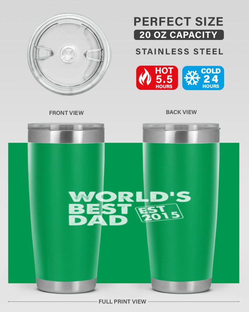 world is best dad est m 62#- dad- Tumbler