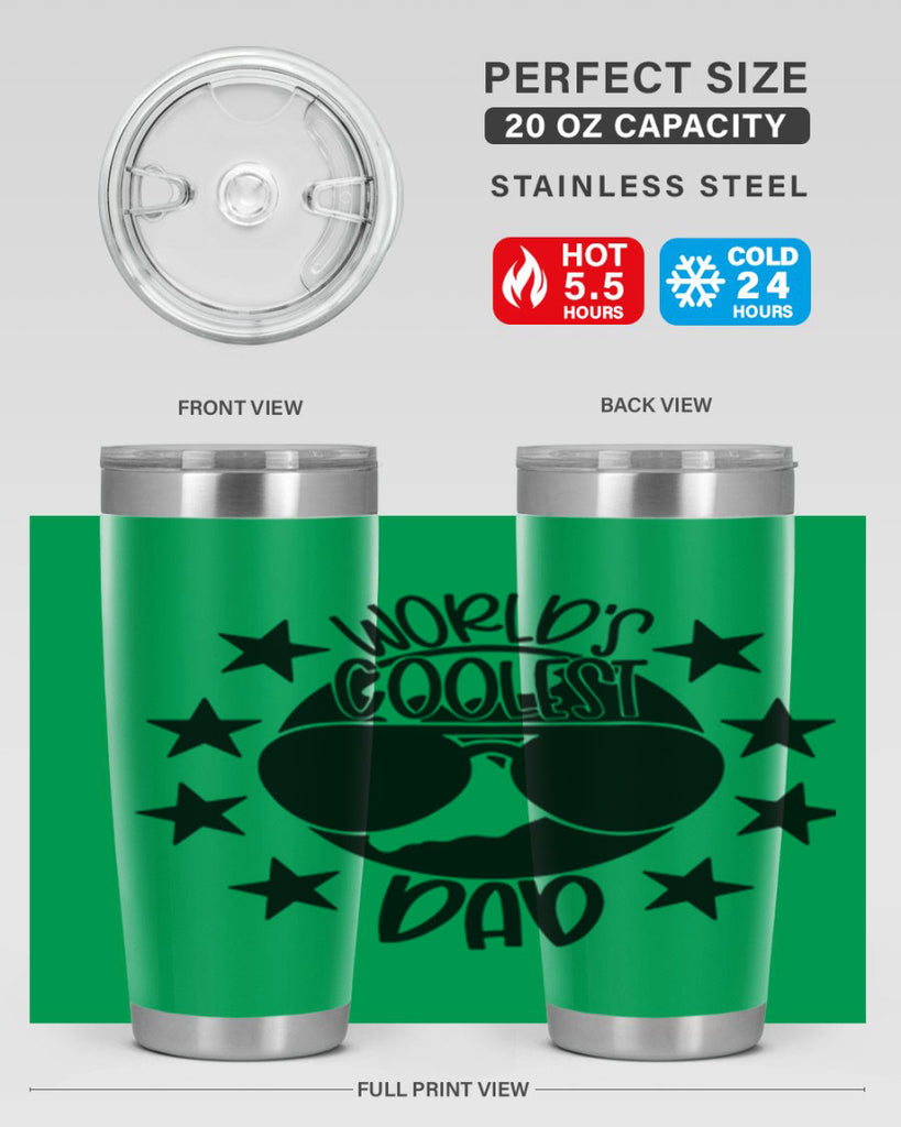 worlds coolest dad 11#- fathers day- Tumbler