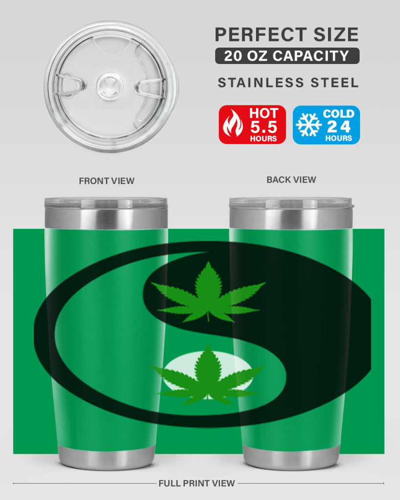 yin and yang weed 311#- marijuana- Tumbler