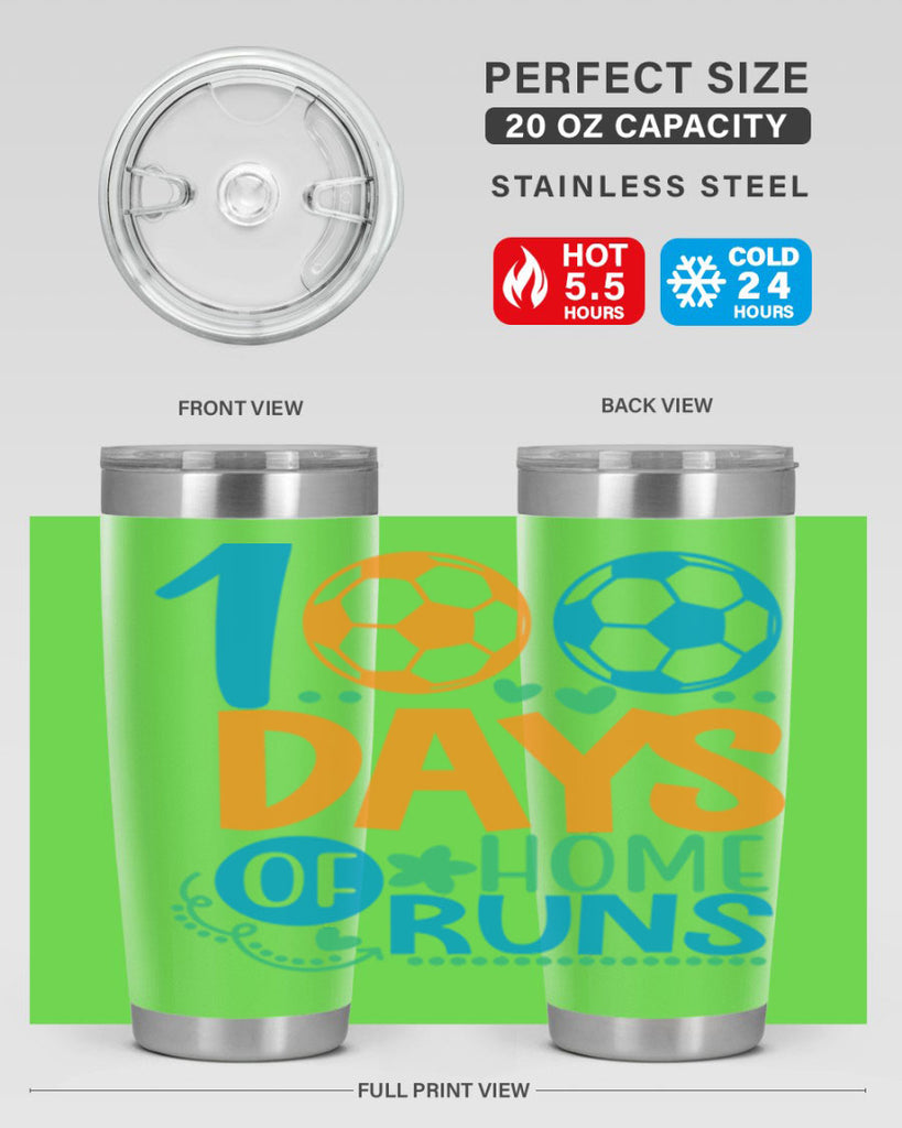 100 days of home runs 19#- 100 days of school- Tumbler