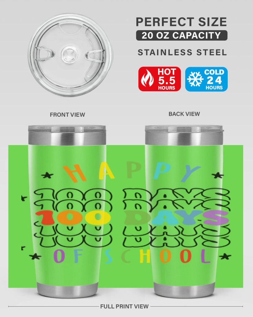 100 days of school Sublimation 33#- 100 days of school- Tumbler