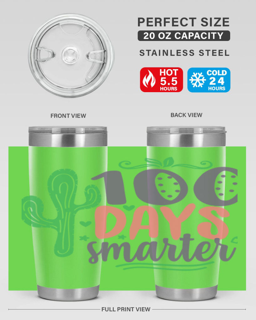 100 days smarterr 23#- 100 days of school- Tumbler