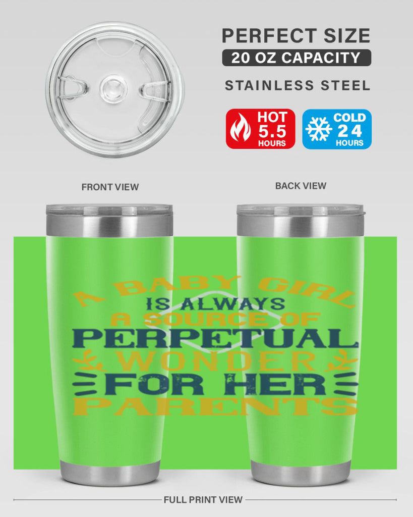 A baby girl is always a source of perpetual wonder for her parents Style 142#- baby- tumbler