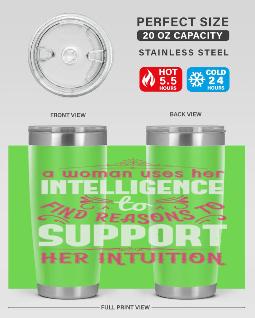 A woman uses her intelligence to find reasons to support her intuition Style 19#- aunt- Tumbler