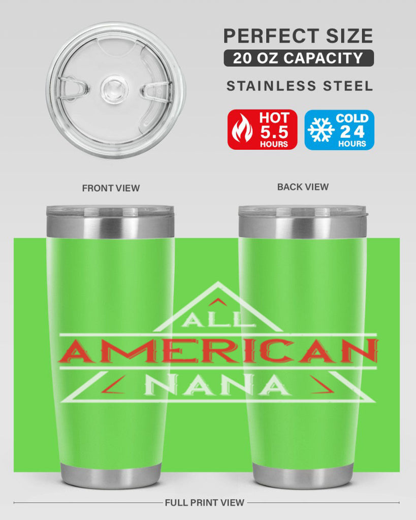 ALL american nana 37#- grandma - nana- Tumbler