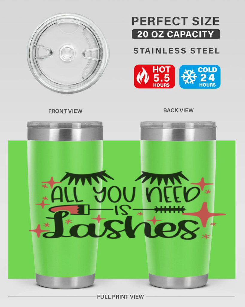 All You Need Is Lashes Style 145#- make up- Tumbler