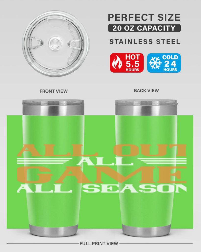 All out all game all season 2238#- badminton- Tumbler