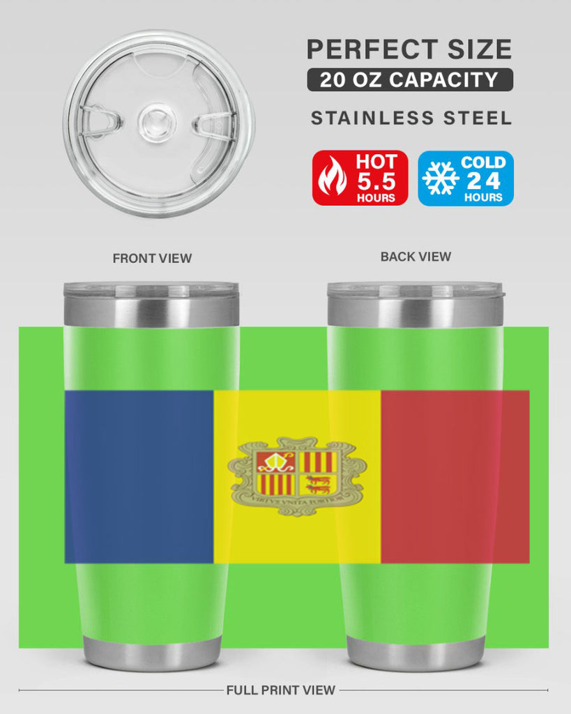 Andorra 194#- world flags- Tumbler