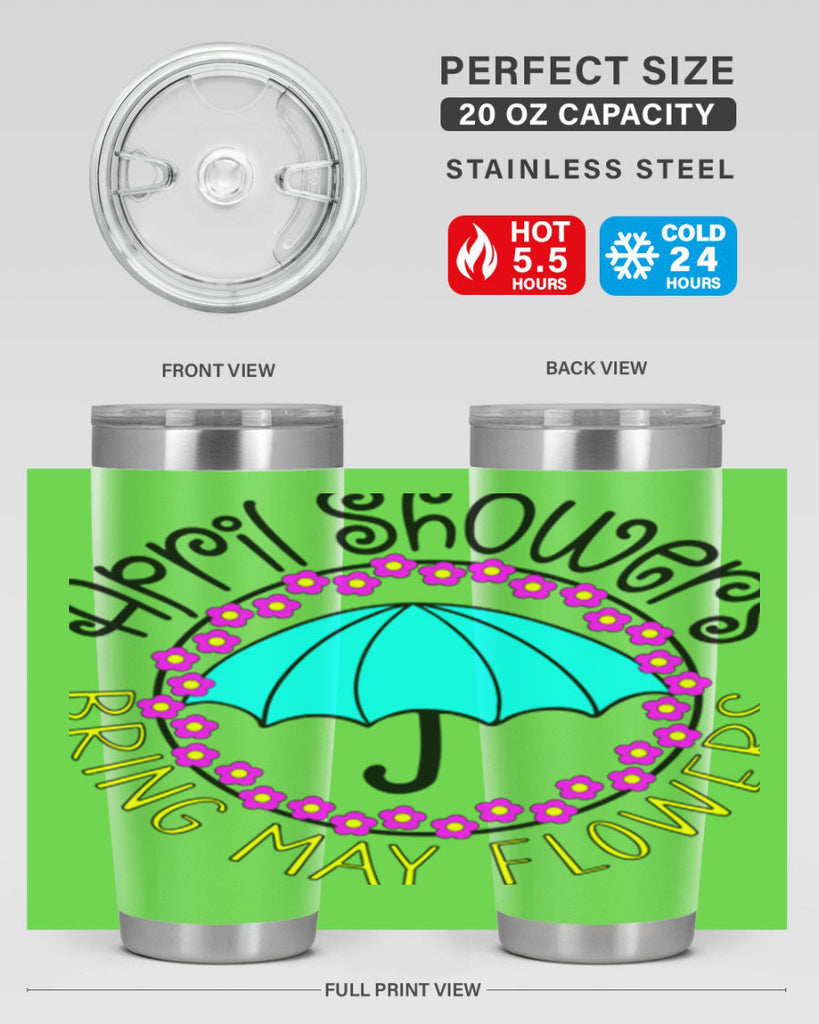 April showers21#- spring- Tumbler