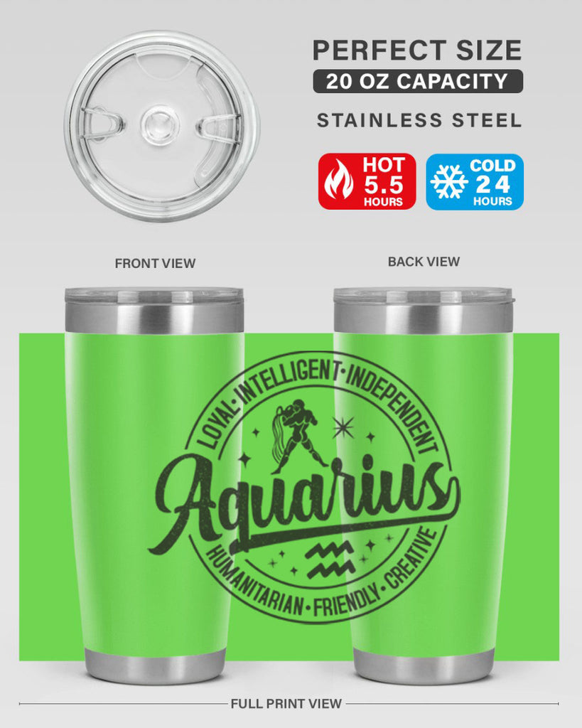 Aquarius 71#- zodiac- Tumbler