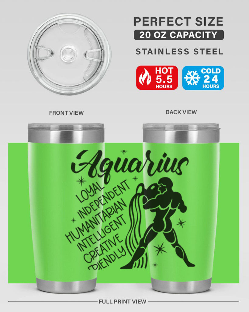 Aquarius 72#- zodiac- Tumbler