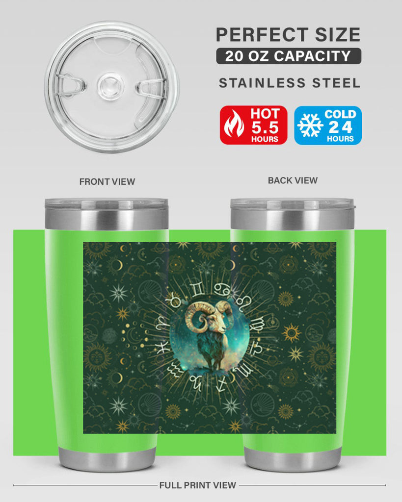 Aries Straigth 95#- zodiac- Tumbler