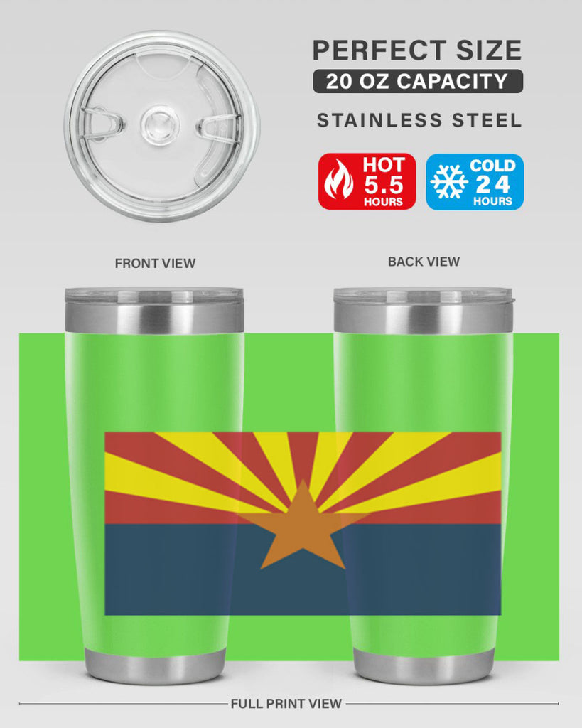 Arizona 49#- Us Flags- Tumbler