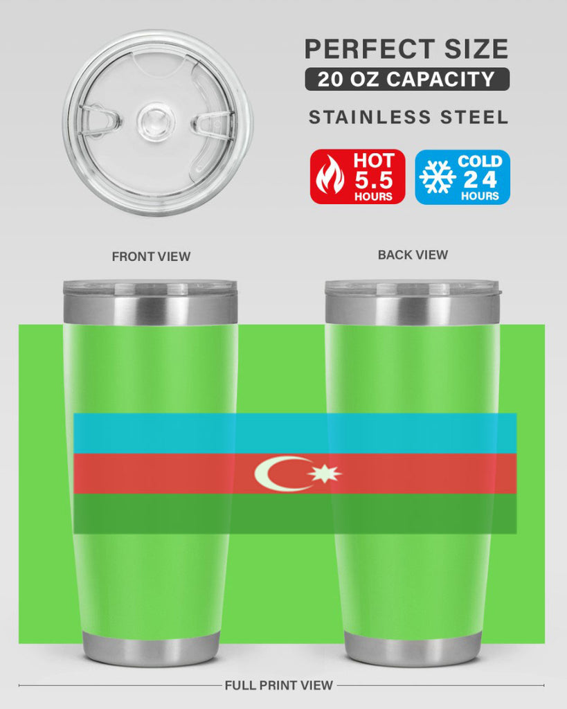 Azerbaijan 187#- world flags- Tumbler