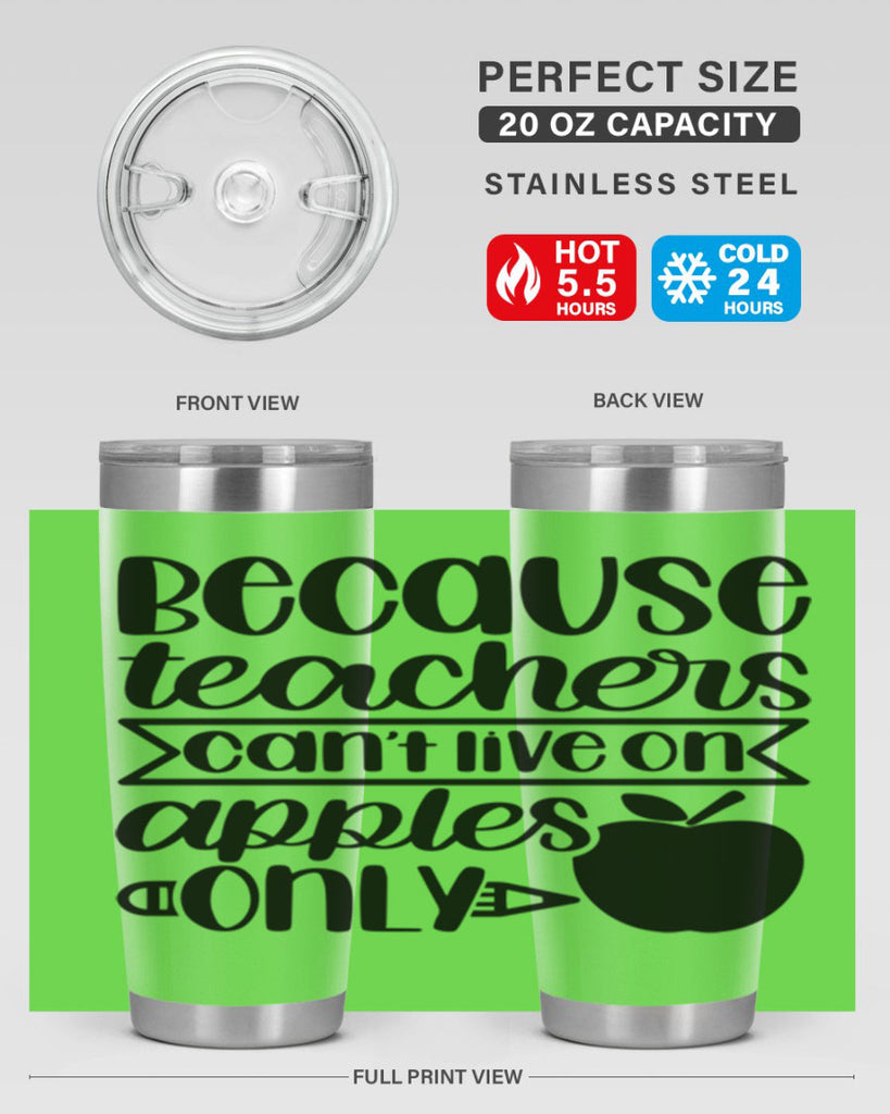 Because Teachers Cant Live Style 88#- teacher- tumbler