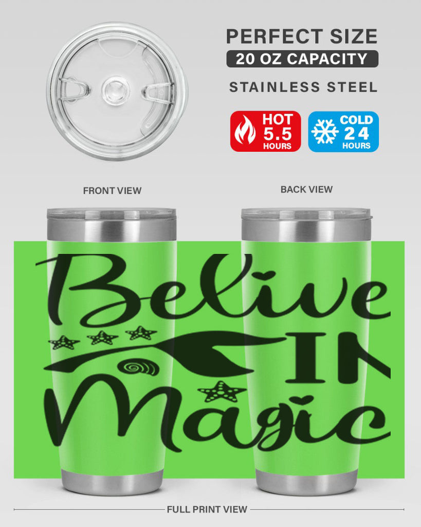 Belive in magic design 66#- mermaid- Tumbler