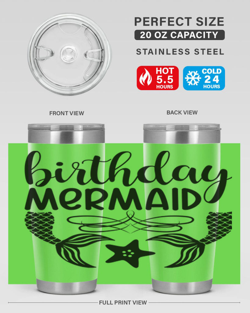 Birthday mermaid 76#- mermaid- Tumbler