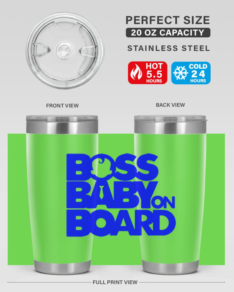 Boss Baby On Board 2#- black words phrases- Cotton Tank
