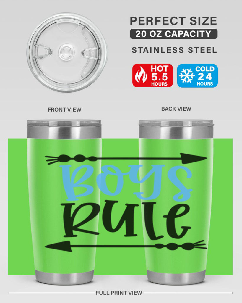 Boys Rule Style 108#- baby- tumbler