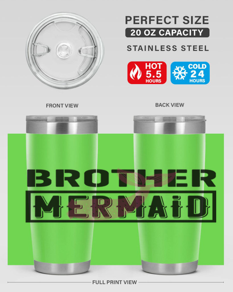 Brother mermaid 86#- mermaid- Tumbler