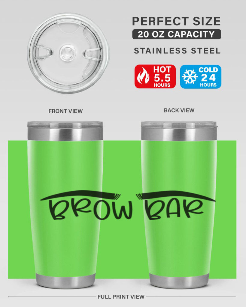 Brown Bar Style 124#- make up- Tumbler