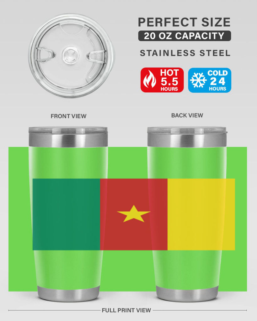 Cameroon 167#- world flags- Tumbler