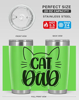 Cat Dad Style 81#- cat- Tumbler