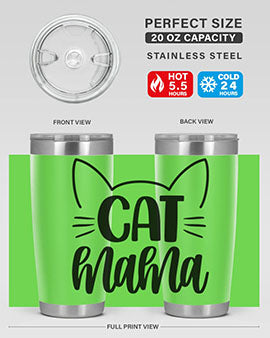 Cat Mama Style 84#- cat- Tumbler