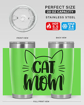 Cat Mom Style 85#- cat- Tumbler