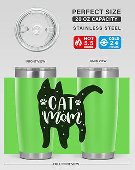 Cat Mom Style 86#- cat- Tumbler