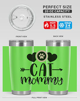 Cat Mommy Style 87#- cat- Tumbler