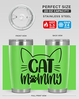 Cat Mommy Style 88#- cat- Tumbler