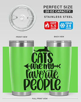 Cats Are My Favorite People Style 90#- cat- Tumbler