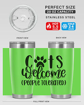 Cats Welcome Style 91#- cat- Tumbler