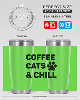 Coffee Cat Style 41#- cat- Tumbler