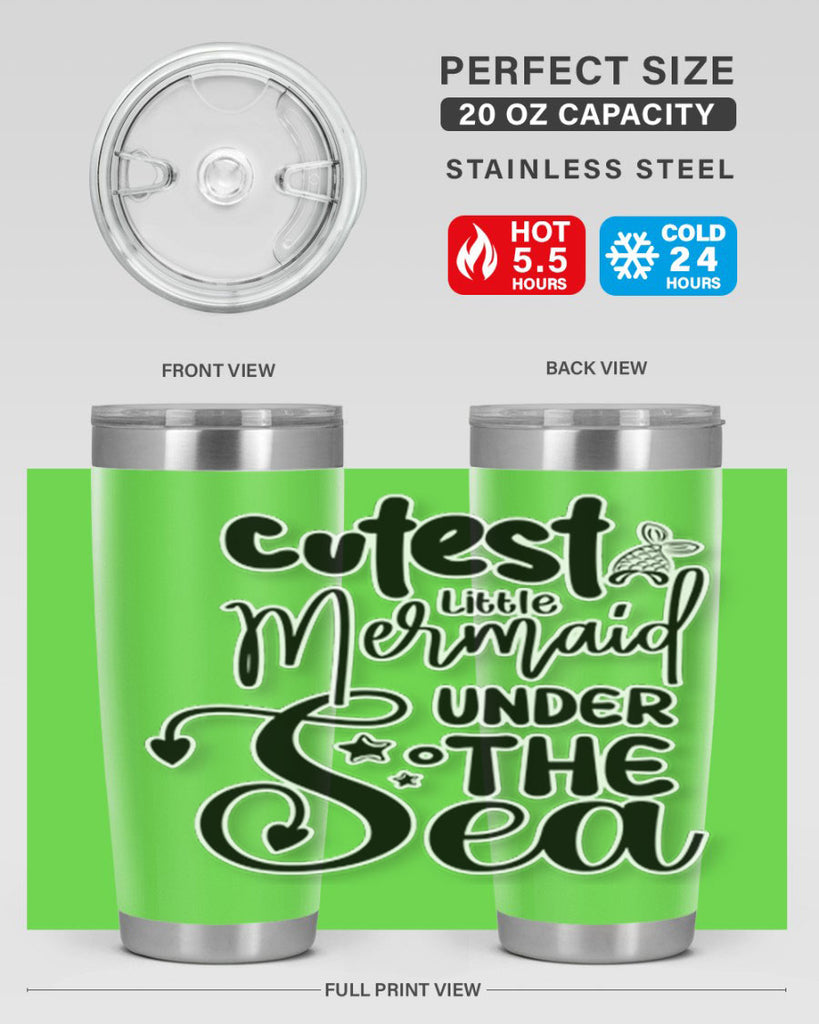 Cutest Little Mermaid Under The 98#- mermaid- Tumbler