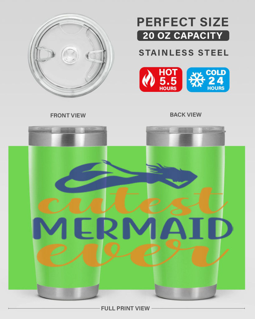 Cutest Mermaid Ever 91#- mermaid- Tumbler