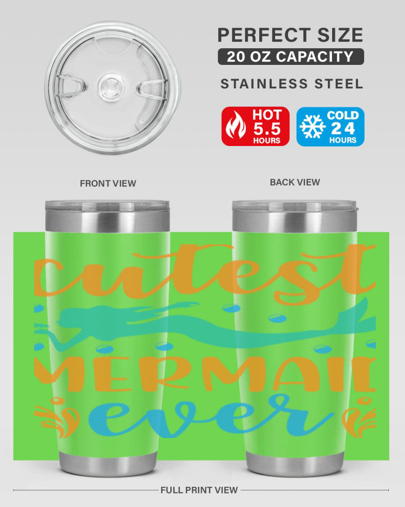 Cutest Mermaid Ever Design 102#- mermaid- Tumbler