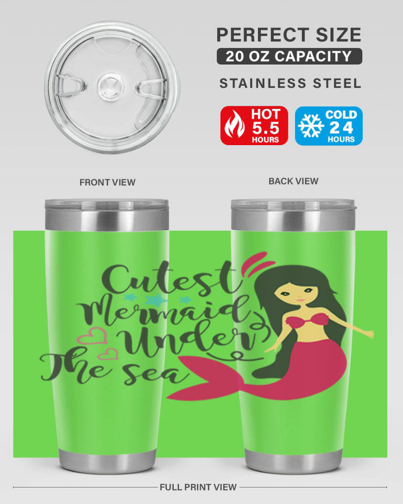 Cutest Mermaid under the sea 95#- mermaid- Tumbler