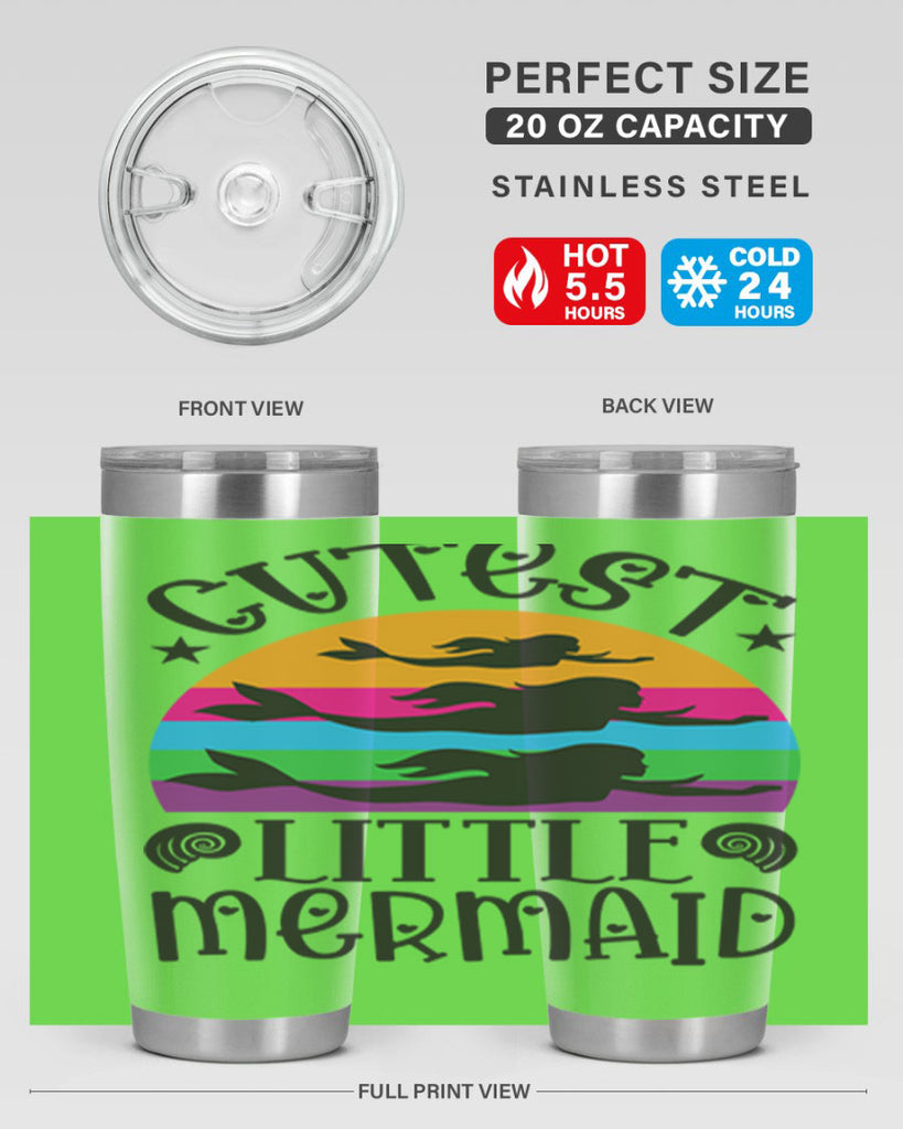 Cutest little mermaid 96#- mermaid- Tumbler